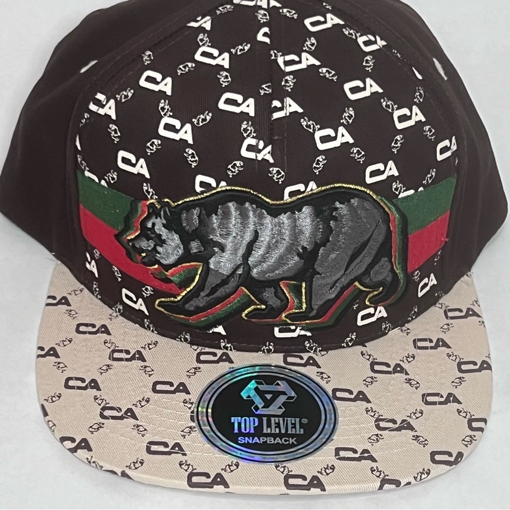 Top Level Cap Hat California Bear - Picture 4 of 8